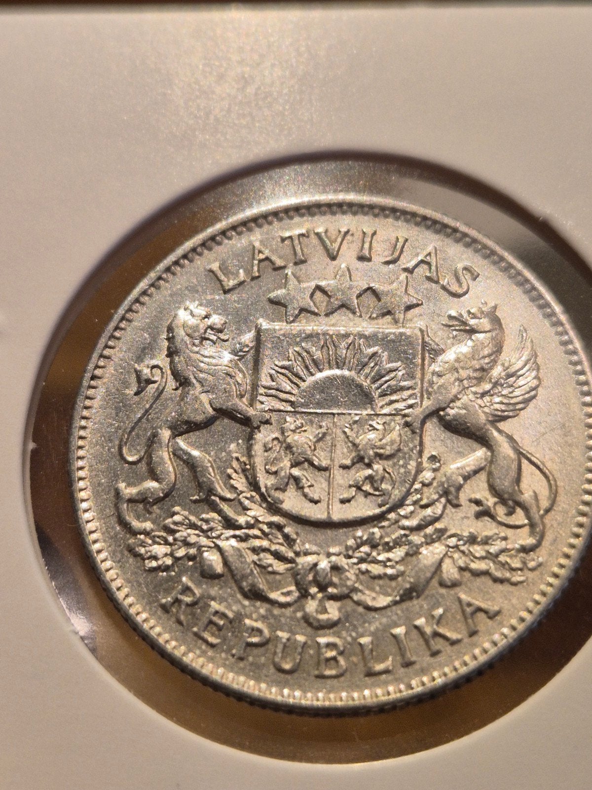 2 LATI 1925, Postzegels en Munten, Edelmetalen en Baren, Ophalen of Verzenden, Zilver