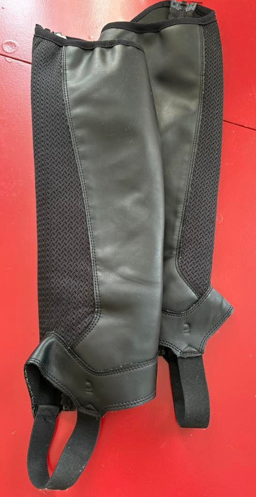 Chaps zwart volwassenen M long polyester, Ophalen of Verzenden, Zo goed als nieuw, Western, Schoeisel