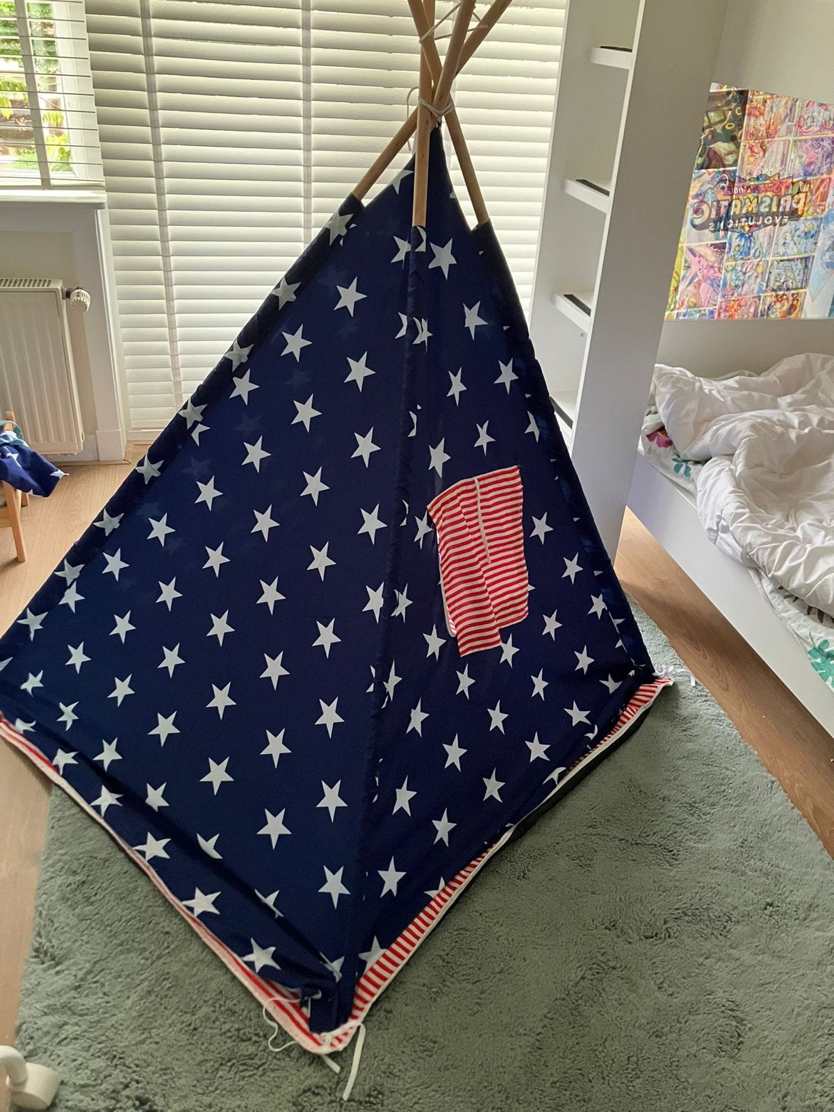 Leuke Tipi tent met Amerikaans thema, Ophalen of Verzenden, Zo goed als nieuw