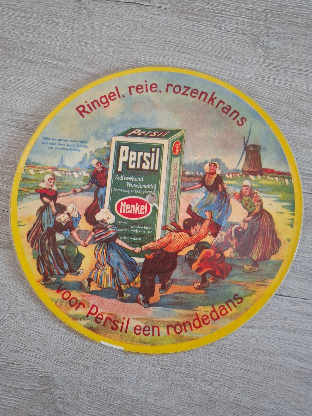 Vintage Persil en ATA reclame flexi-disc-picture, Verzamelen, Ophalen of Verzenden