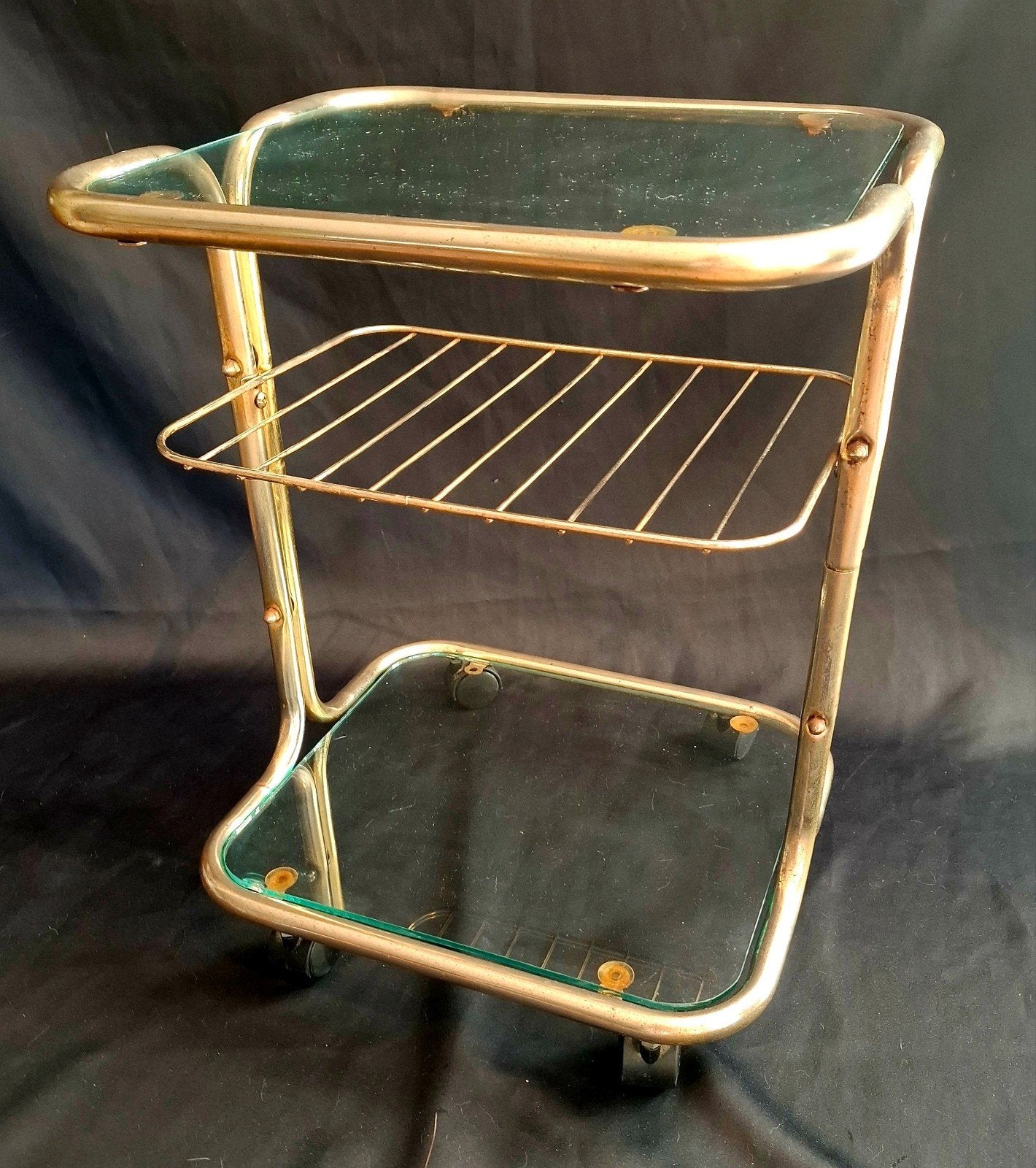 Vintage Italiaanse Serveerwagen / Trolleytafeltje, Ophalen