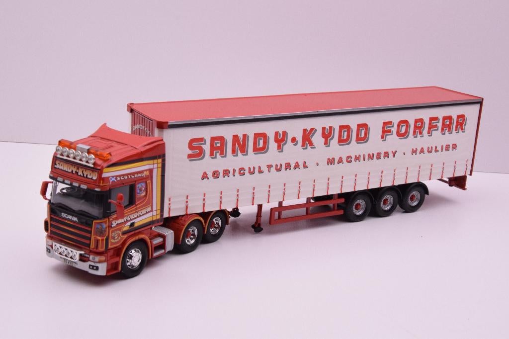 Scania 124  ''  Sandy Kydd Forfar ''  Corgi, Hobby en Vrije tijd, Modelauto's | 1:50, Gebruikt, Bus of Vrachtwagen, Corgi, Ophalen of Verzenden