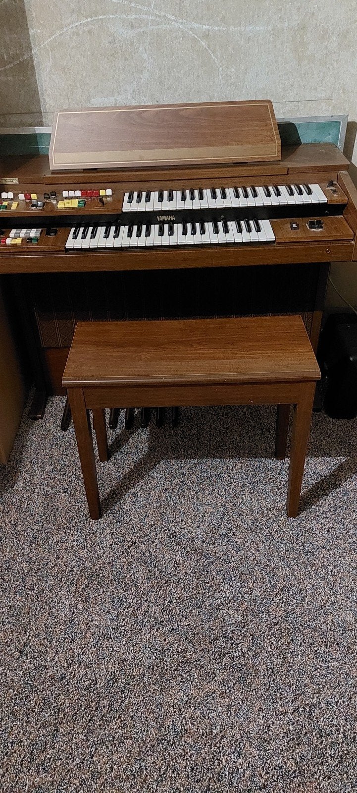 Mooi ouderwets Yamaha orgel met 2 klavieren, Muziek en Instrumenten, Orgels, Ophalen, Gebruikt, 2 klavieren, Orgel