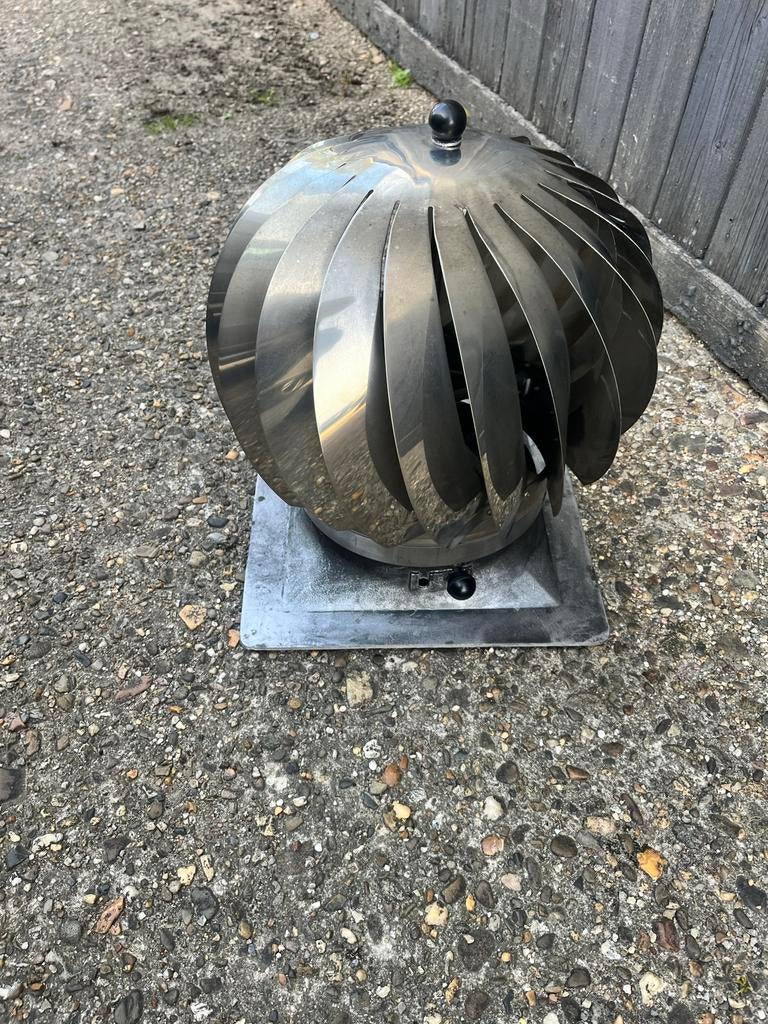 Aspiromatic RVS Roterende Schoorsteenkap - Trekverhoger, Ophalen of Verzenden, Nieuw