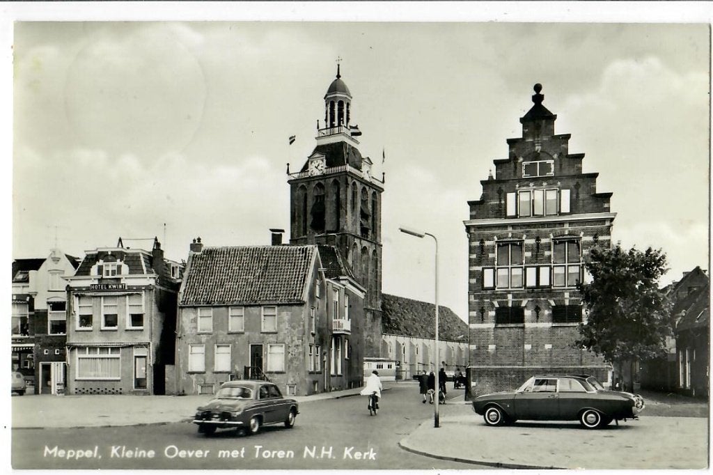 Meppel - Kleine Oever met Toren N.H. Kerk, Verzamelen, Verzenden, 1960 tot 1980, Gelopen, Drenthe