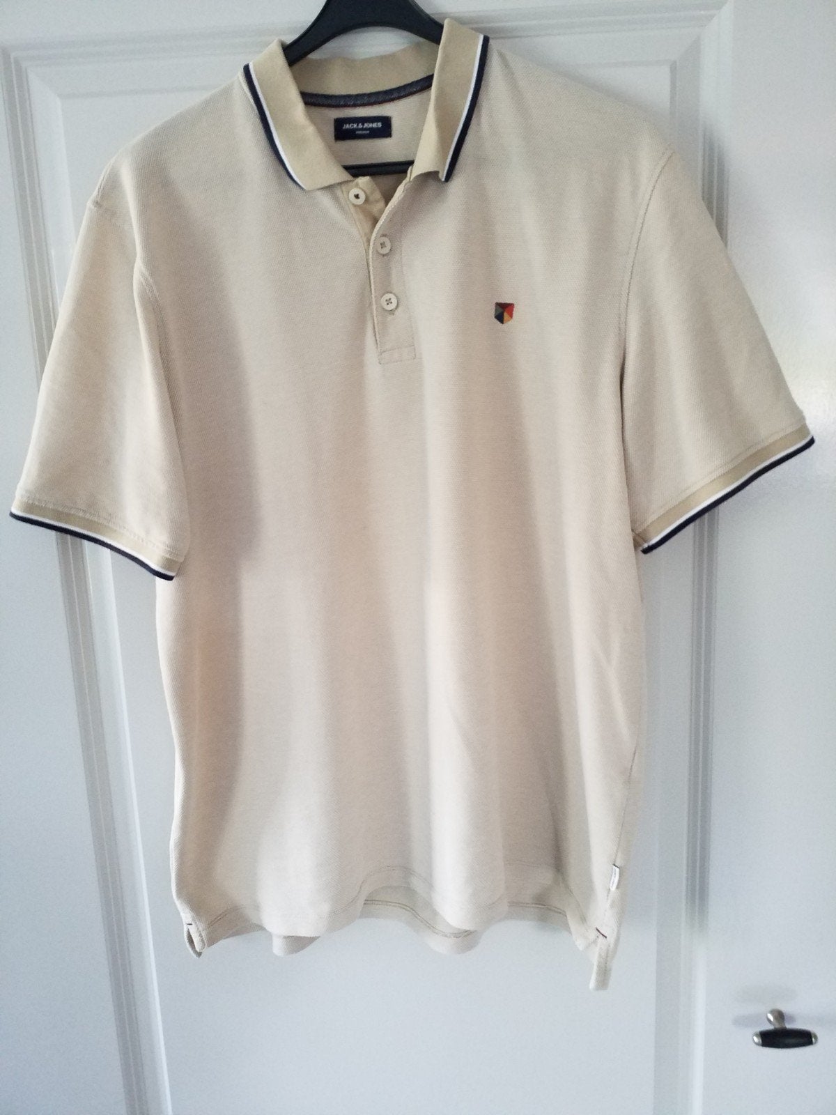 2 Heren Poloshirts maat L, Kleding | Heren, Polo's, Ophalen of Verzenden, Beige