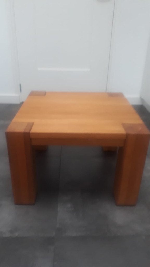salontafel bijzettafel, Ophalen, Gebruikt, 50 tot 100 cm, Vierkant