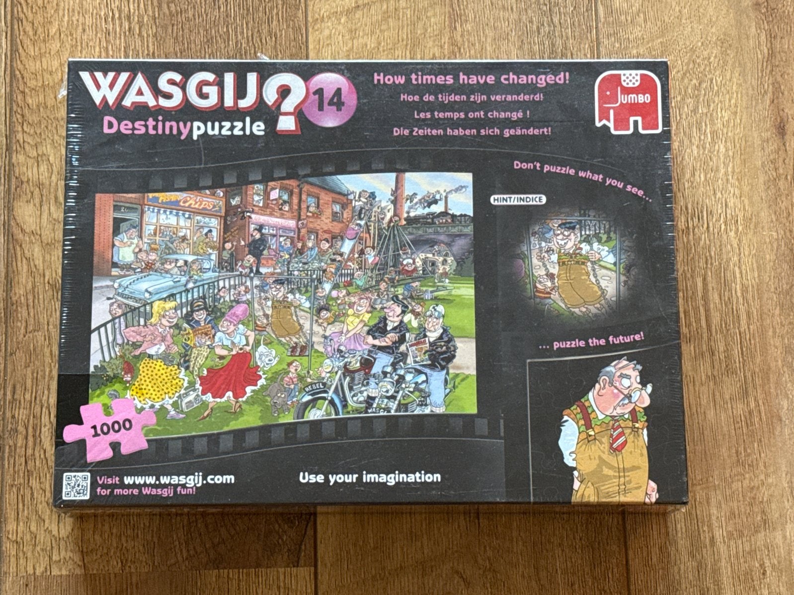 Wasgij Destiny 14: How Times Have Changed! 1000 stukjes, Ophalen of Verzenden, 500 t/m 1500 stukjes, Nieuw, Legpuzzel