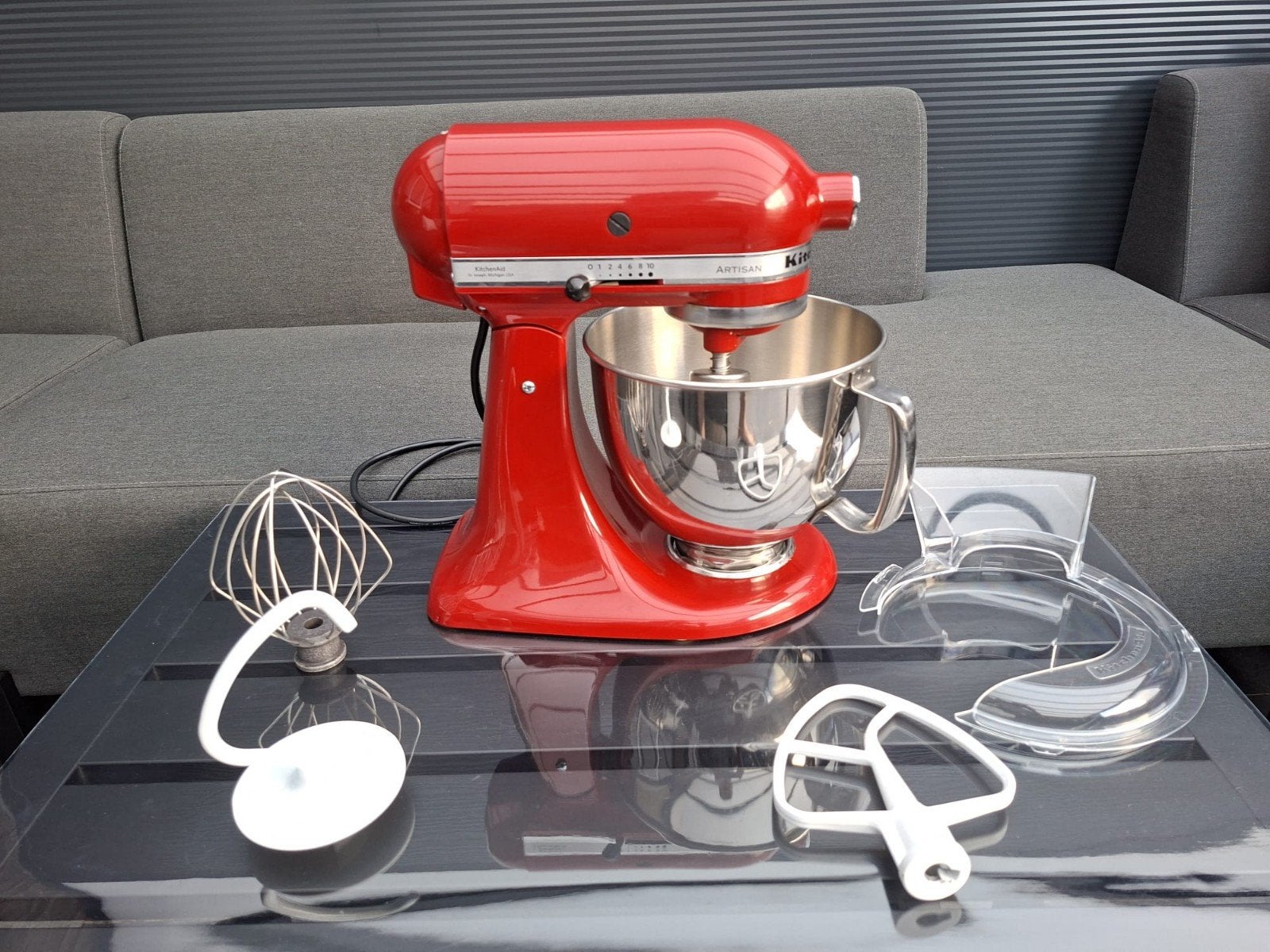 KitchenAid Artisan 5KSM150PSEER Keukenmachine., Witgoed en Apparatuur, 4 liter of meer, Ophalen of Verzenden, Zo goed als nieuw