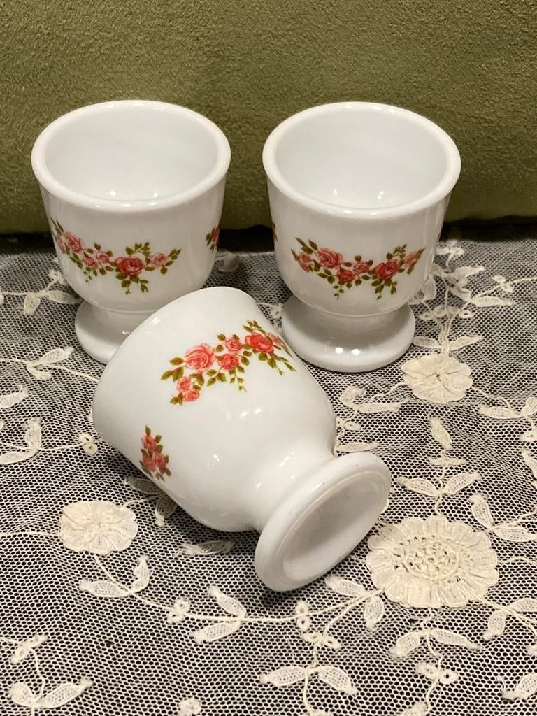 Vintage Arcopal eierdopje (090124), Gebruikt, Overige typen, Ophalen of Verzenden, Glas