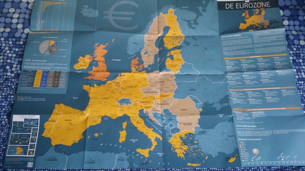poster Eurozone, Gebruikt, Verzenden, Deurposter of groter, Rechthoekig Liggend