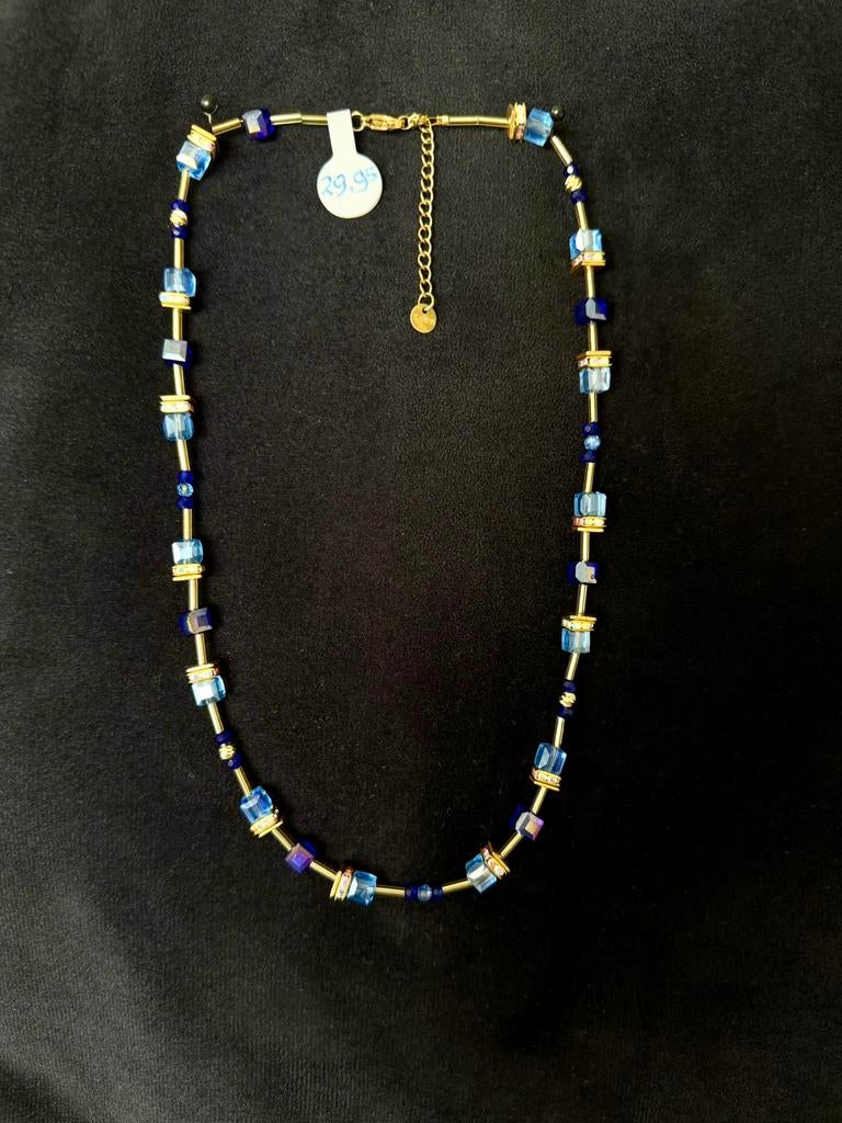 Exclusieve ketting naar luxe merk., Ophalen of Verzenden, Nieuw, Blauw, Overige materialen