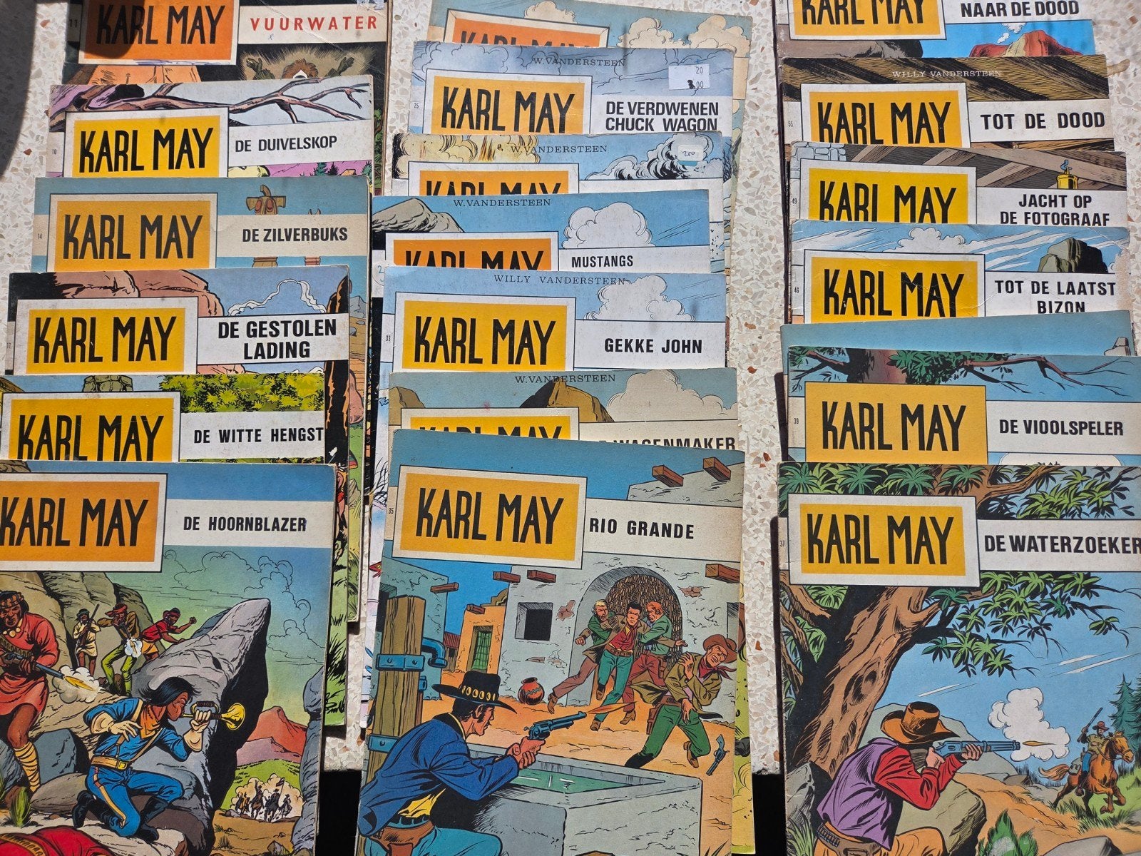 karl may 20x in de range van 14 t/m 58, Eén stripboek, Verzenden, Zo goed als nieuw