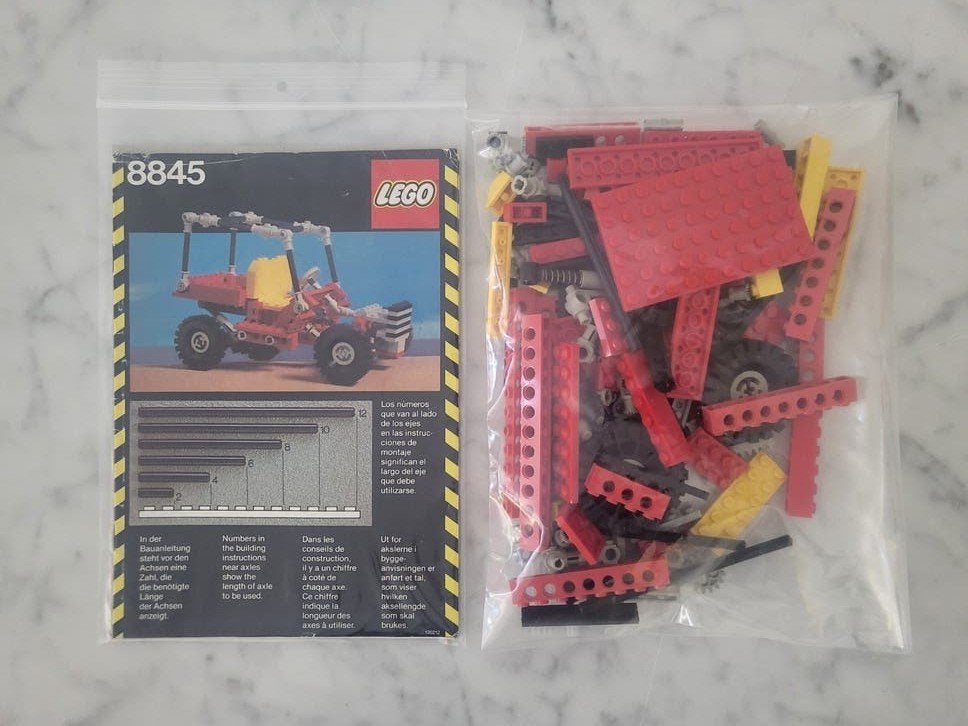 LEGO Technic 8845 Dune Buggy - Vintage set met instructies, Gebruikt, Lego, Ophalen of Verzenden, Technic
