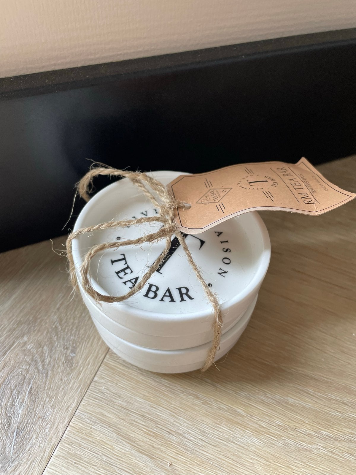 Nieuw Riviera Maison Tea Bar Tea Tips - Set van 4, Overige typen, Nieuw, Ophalen of Verzenden, Steen/keramiek