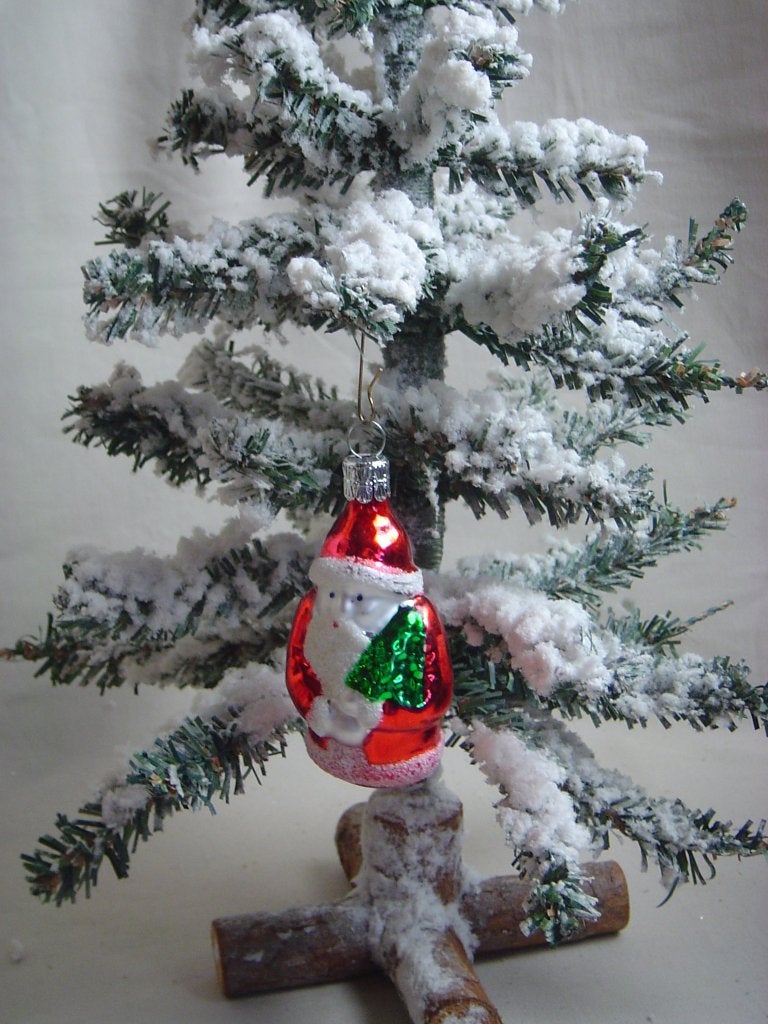Kleine gekleurde glazen kerstman, Ophalen of Verzenden, Zo goed als nieuw