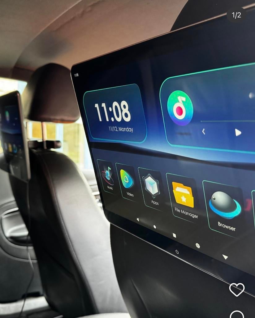 XTRONS 14” Android Tablet 4GB/64GB –Auto Headrest Monitor 2, Auto diversen, Ophalen, Zo goed als nieuw
