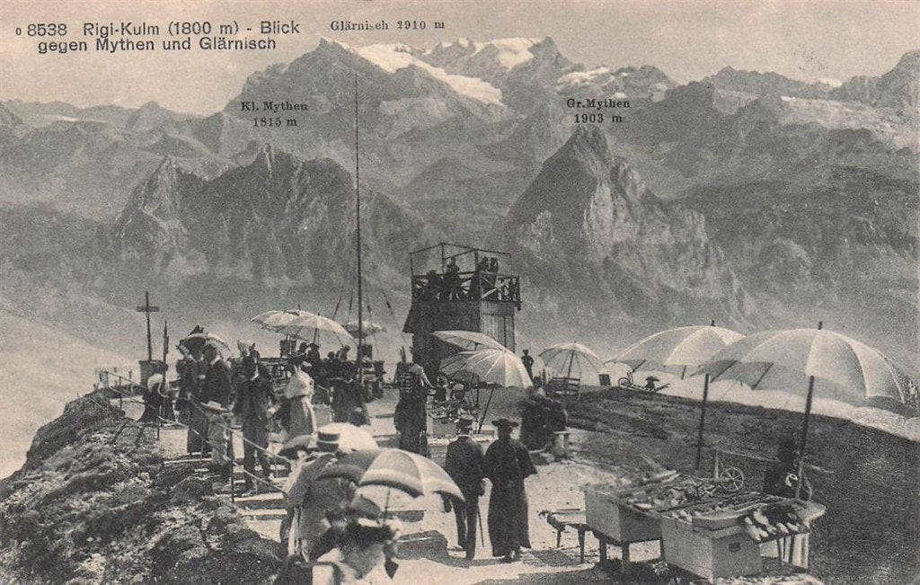 702-317-009 Rigi-Kulm Blick Gegen Mythen Und Glärnisch, Verzenden, Voor 1920, Overig Europa