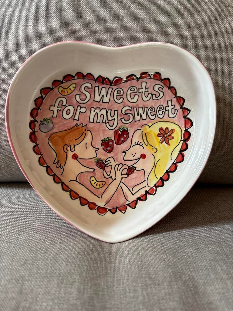 Blond Amsterdam hartvormige schaal - Sweets for my Sweet, Ophalen, Blond Amsterdam, Aardewerk, Schaal of Schalen