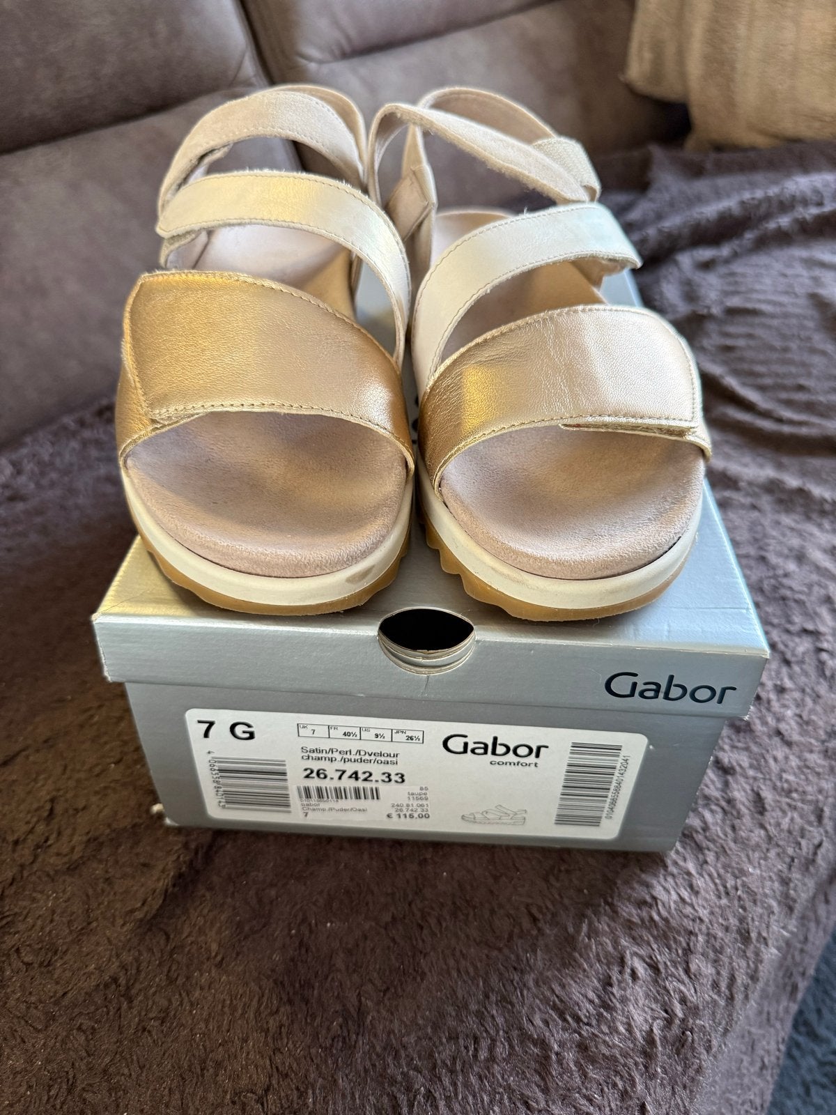Gabor Comfort Sandalen - Nieuw met doos, Ophalen, Nieuw, Overige kleuren, Sandalen of Muiltjes