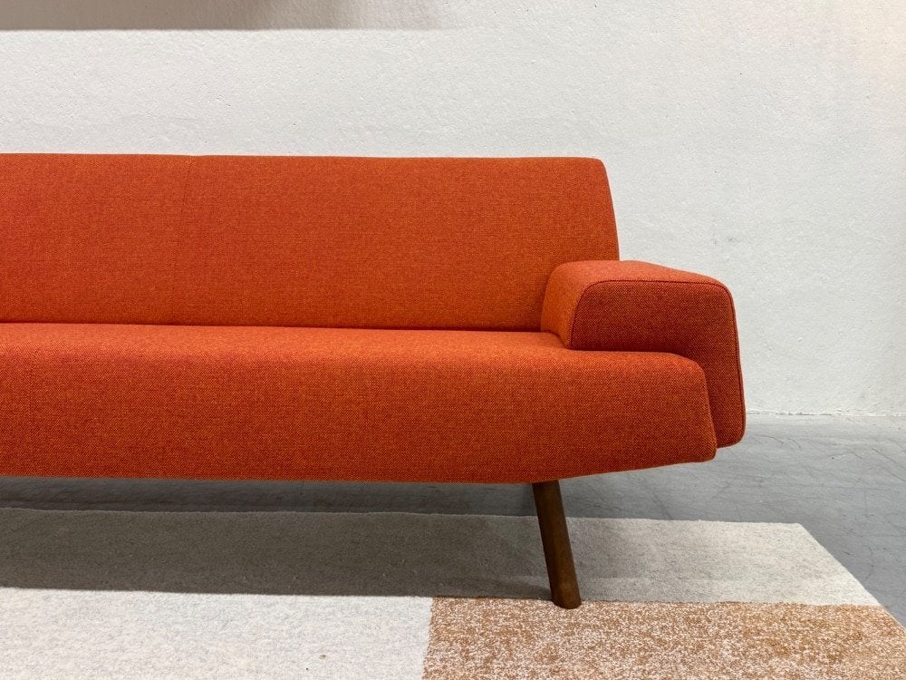 Nieuw Havee Cloak Sky bank 3,5 Zits Rood oranje stof 230, Rechte bank, Stof, 200 tot 250 cm, Driepersoons