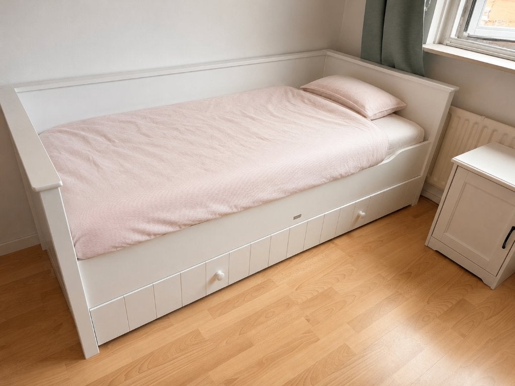 Bopita Narbonne bedbank, Huis en Inrichting, Ophalen, Gebruikt, 90 cm, Eenpersoons