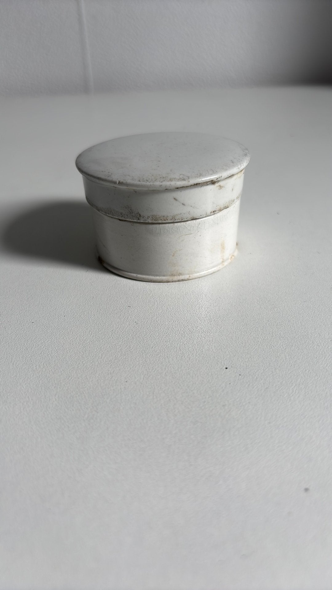 Oud zalfdoosje aardewerk, Ophalen of Verzenden