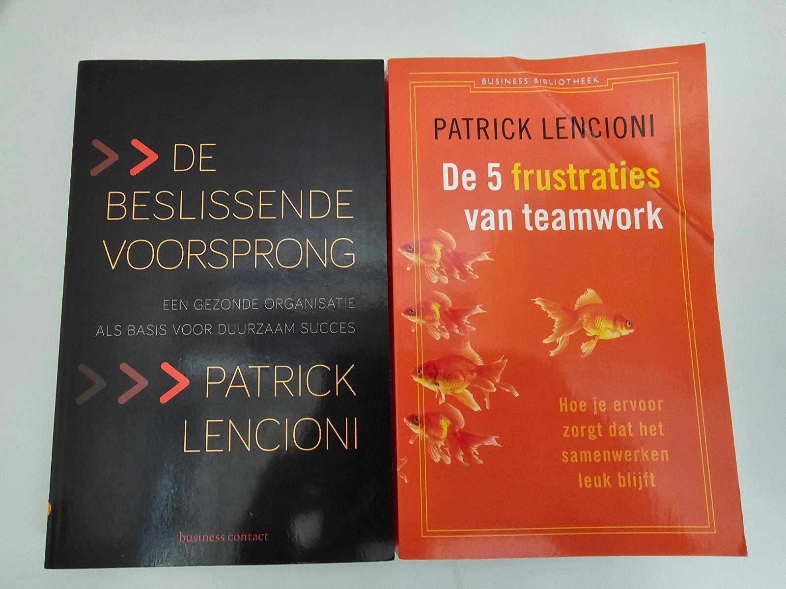 Patrick Lencioni De Beslissende Voorsprong & De 5 Frustratie, Ophalen of Verzenden, Gelezen, Management, Patrick Lencioni