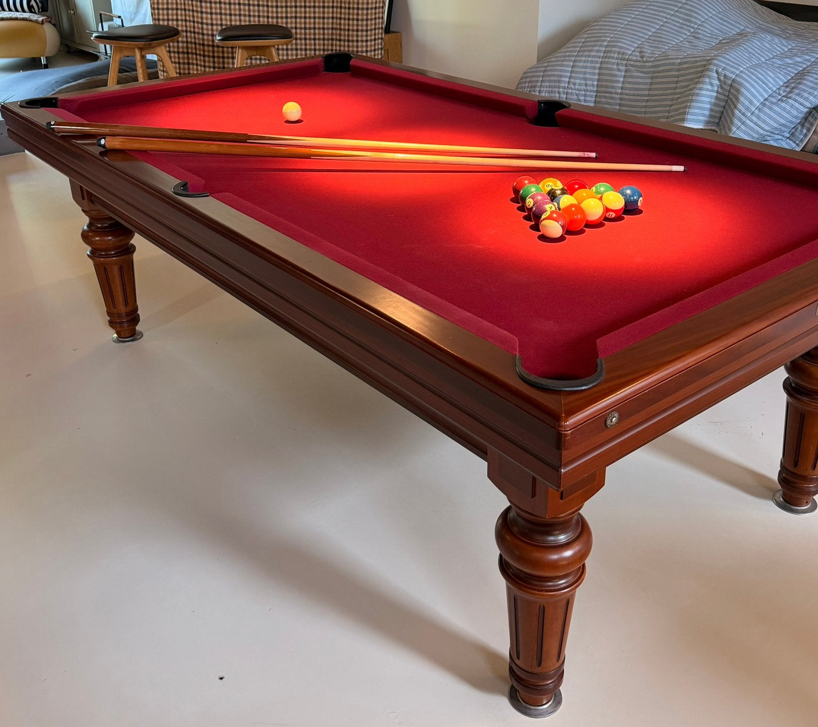 Wilhelmina pool biljard tafel, Sport en Fitness, Biljarten en Poolen, Ophalen, Zo goed als nieuw, Pooltafel