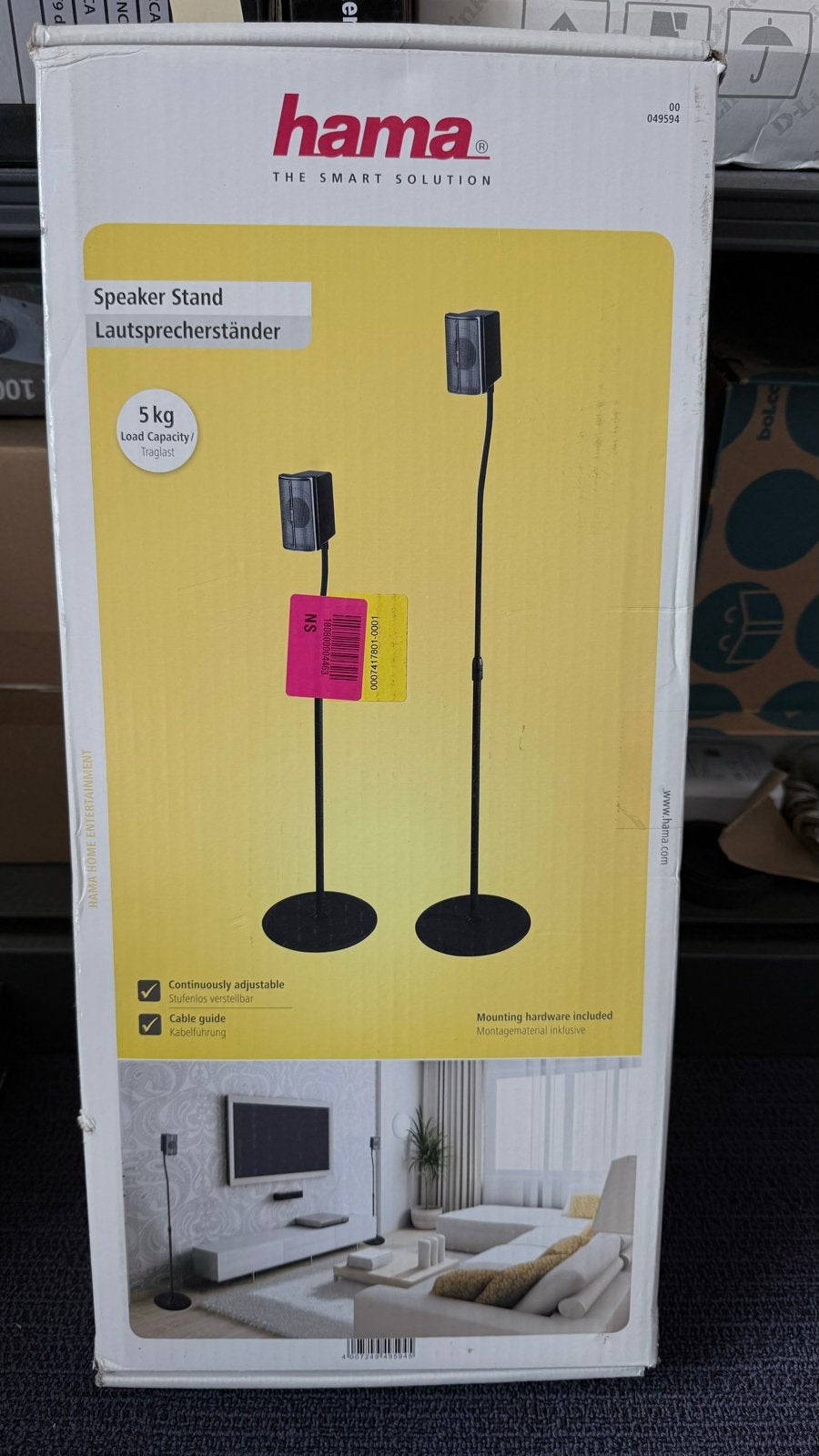 Hama Speaker Stand - Nieuw in doos, Ophalen of Verzenden, Nieuw, Overige typen, Overige merken