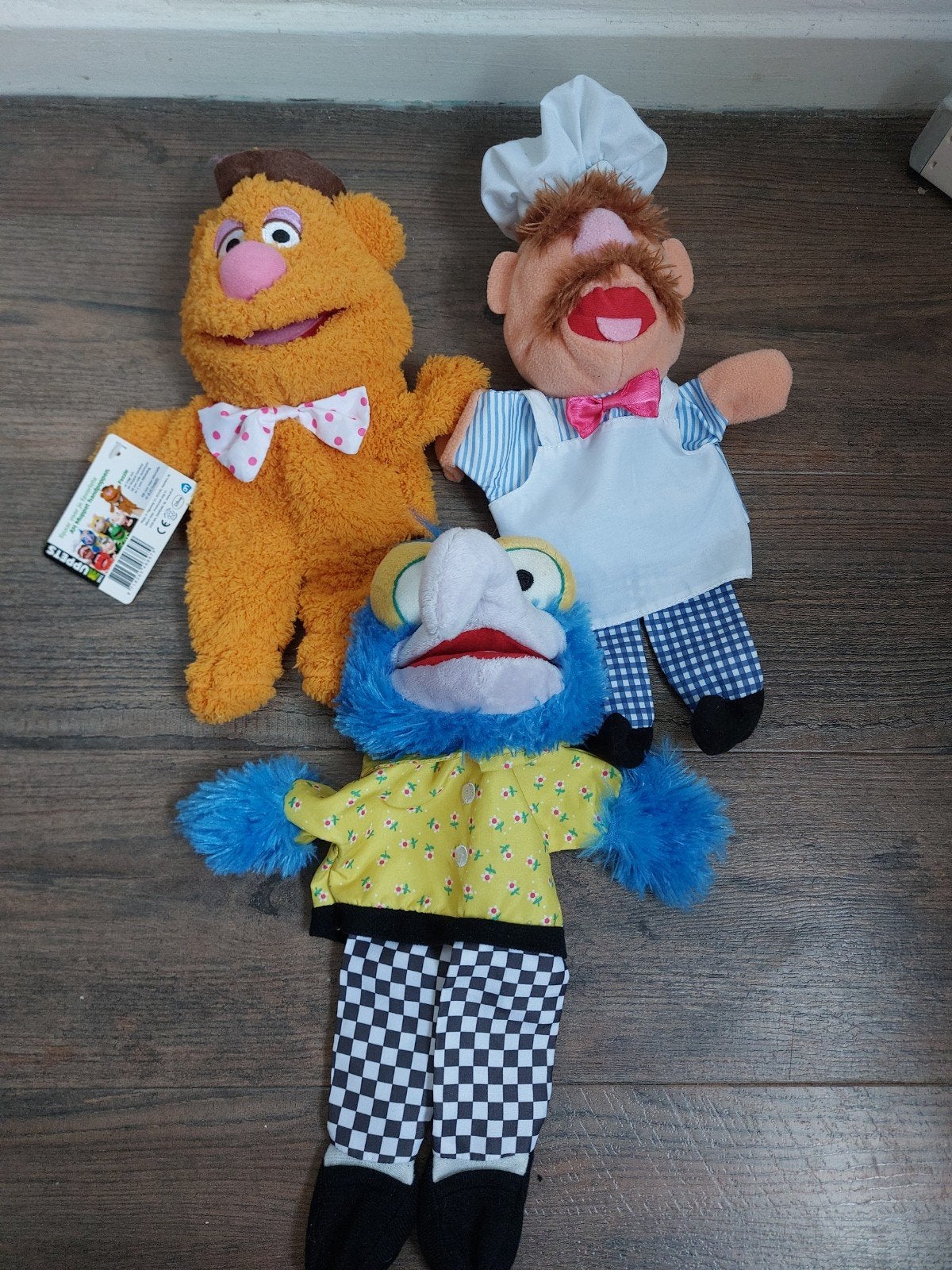 Muppet Show handpoppen: Fozzie, Gonzo en Zweedse Chef, Overige merken, Overige karakters, Overige typen, Ophalen of Verzenden