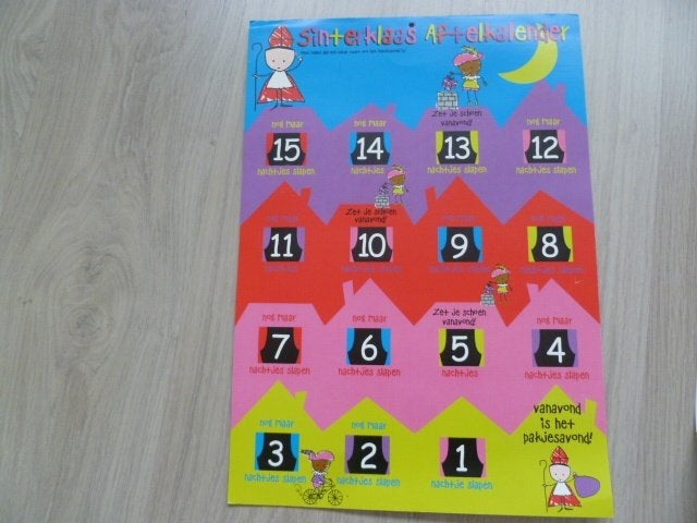 Aftelkalender Sinterklaas periode tot Pakjes avond., Diversen, Ophalen of Verzenden, Nieuw