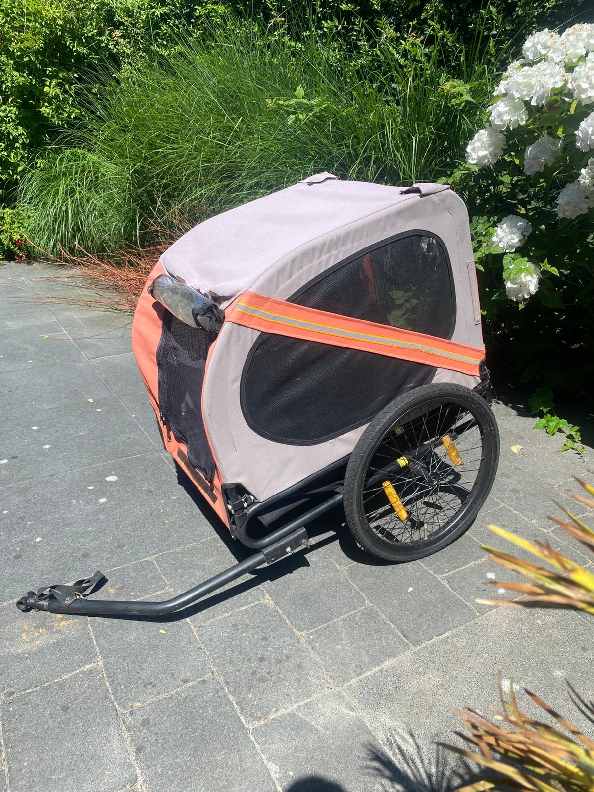 Honden fietskar, Ophalen of Verzenden, Zo goed als nieuw, Hondenkar, Opvouwbaar