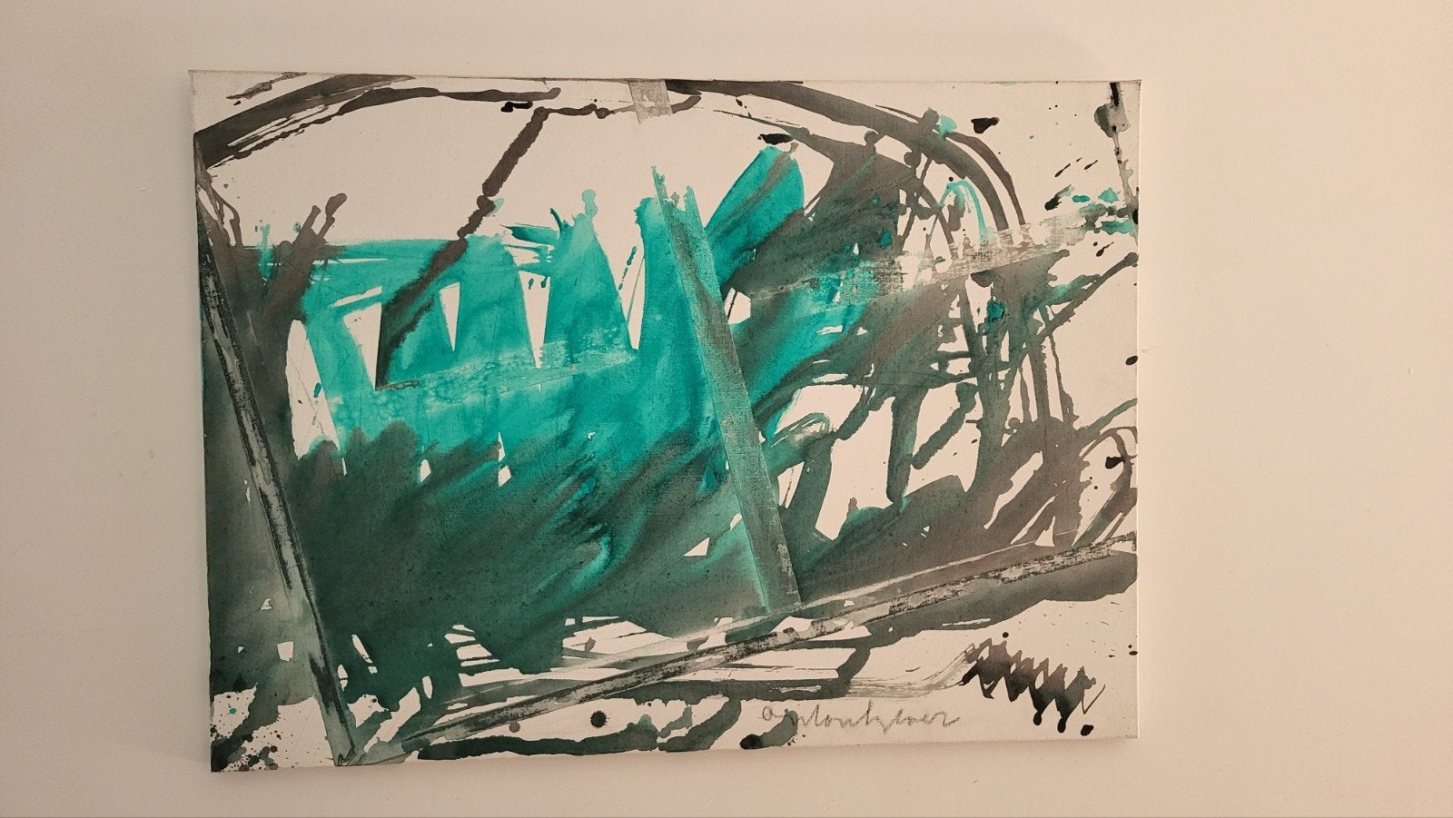 Anton Heyboer - Vinkeveen - in groen/blauw en zwart, Ophalen