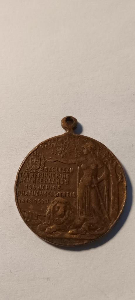 Herdenkingspenning 100 Jaar Onafhankelijkheid 1813-1913, Ophalen of Verzenden