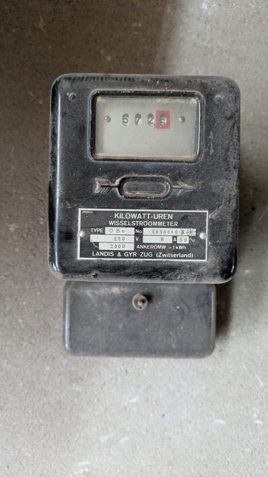 Vintage Landis & Gyr Meters en schakelaar, Ophalen of Verzenden