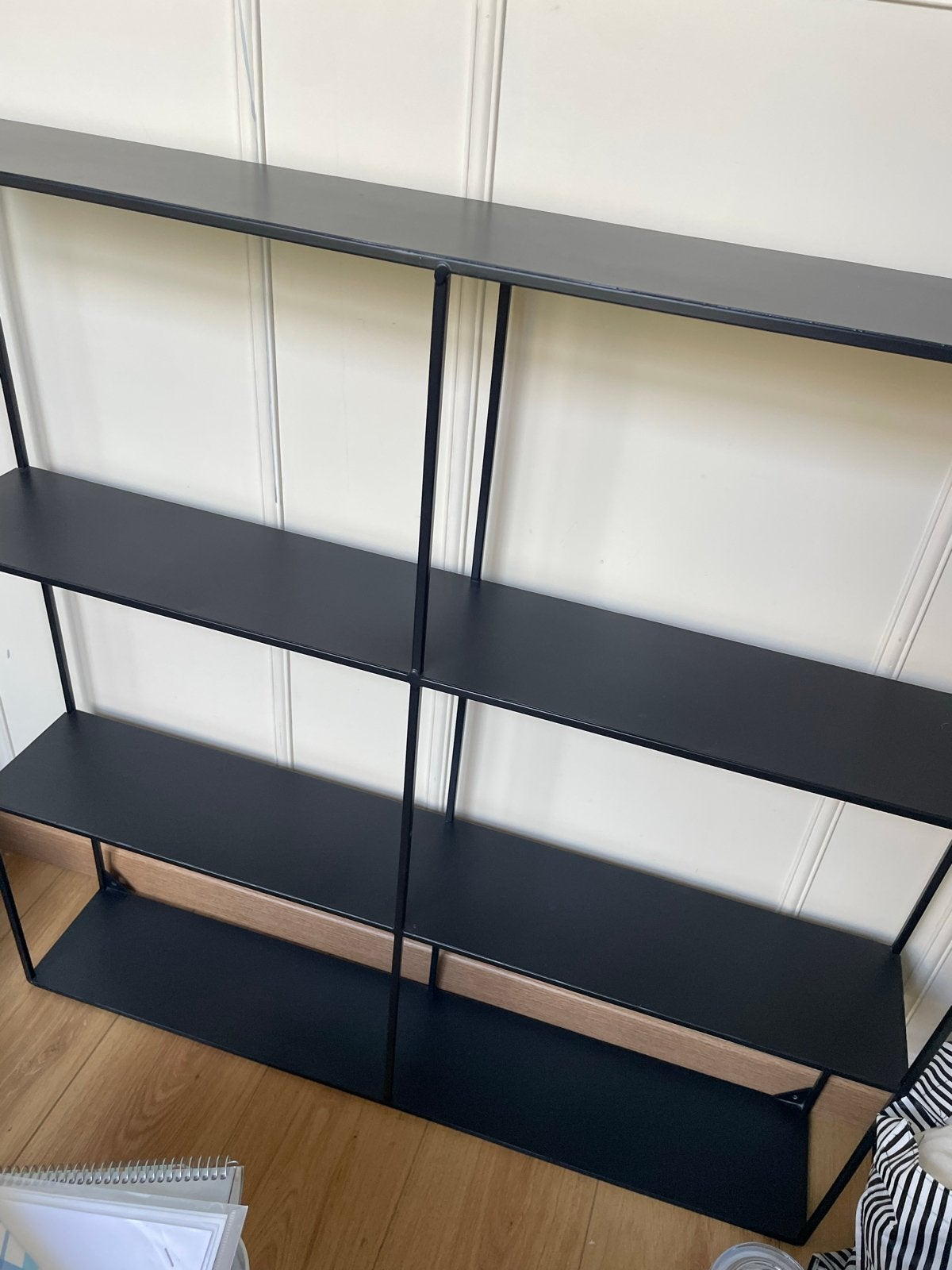 WOOOD metalen wandrek 90x90x15 cm, Ophalen, Met plank(en), Gebruikt, 50 tot 100 cm