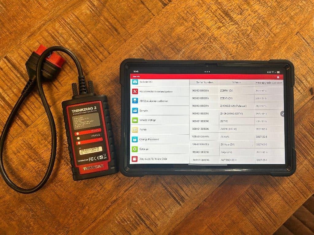 THINKDIAG 2 + X-DIAG diagnose set incl. Lenovo Tab M11, Ophalen of Verzenden, Zo goed als nieuw, Nvt, Nvt