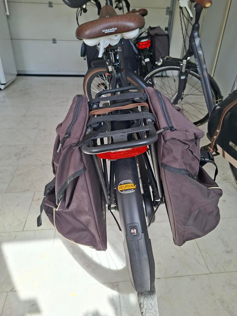 Dubbele fietstassen - Cordo - Zo goed als nieuw, Fietsen en Brommers, Fietsaccessoires | Fietstassen, Ophalen of Verzenden, Zo goed als nieuw
