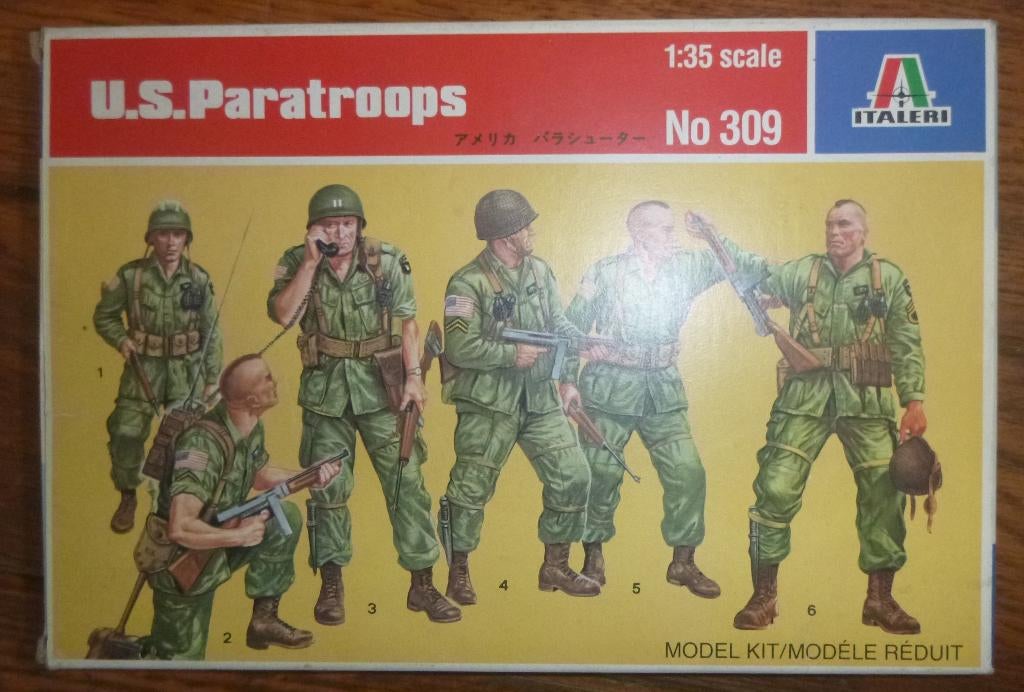 Italeri US Paratroops, Verzenden, Nieuw, 1:50 of kleiner, Figuur of Figuren