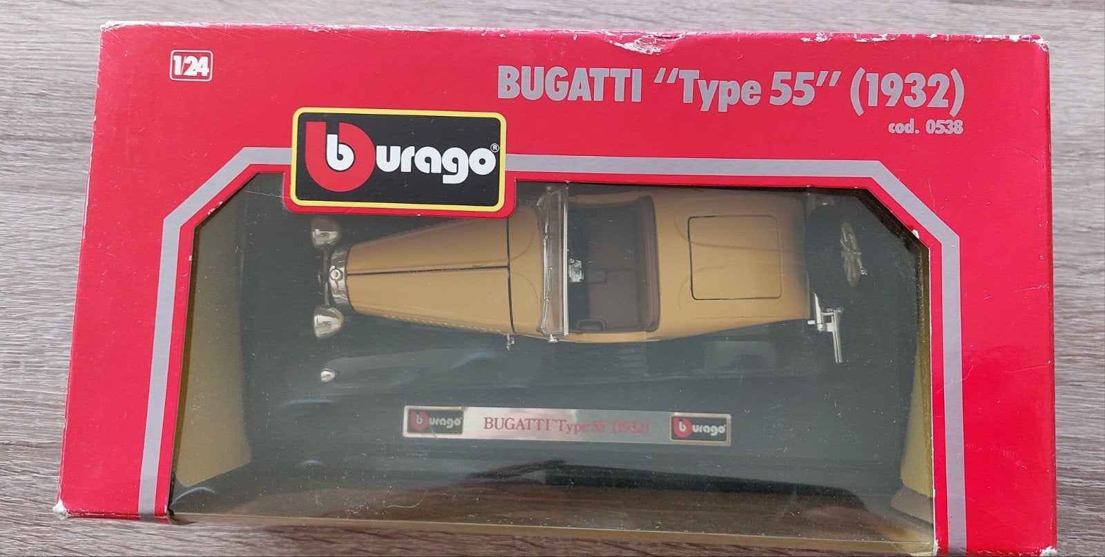 Burago Bugatti "Type 55" (1932) schaalmodel, Ophalen of Verzenden, Zo goed als nieuw, Auto