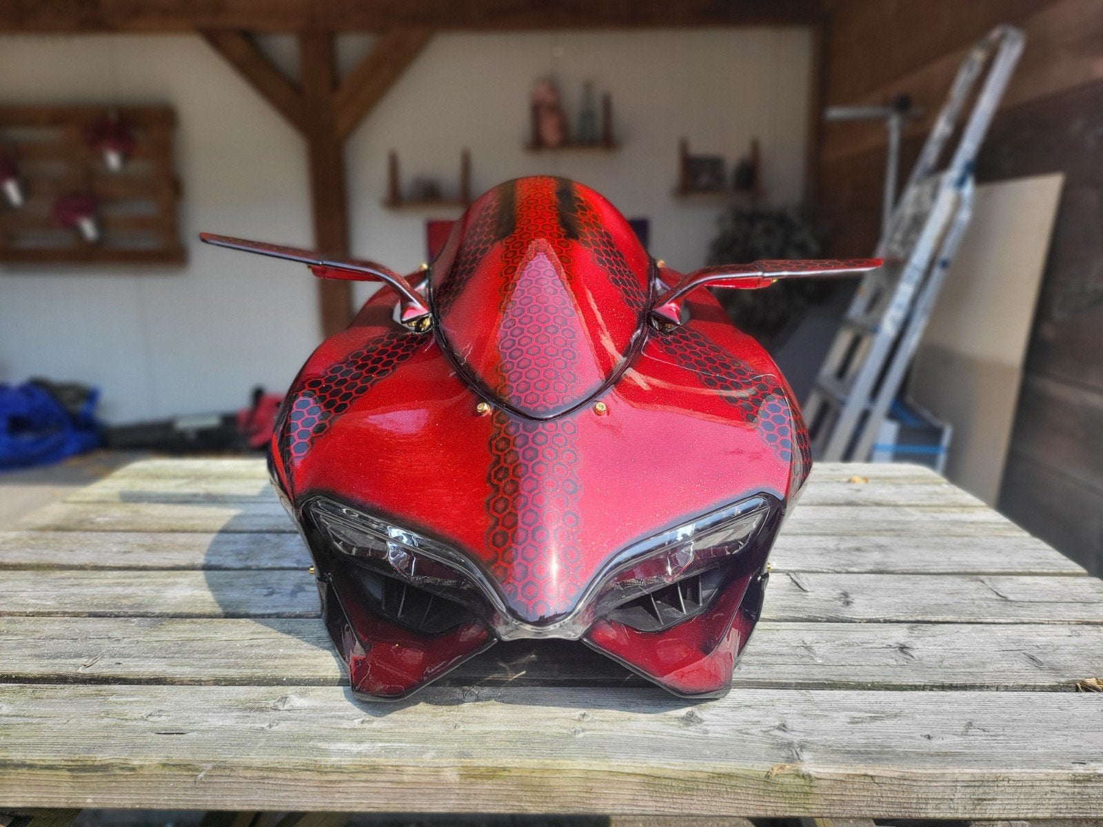 Unieke Ducati Panigale Muurlamp - 100% Handgemaakt, Ophalen of Verzenden, Nieuw