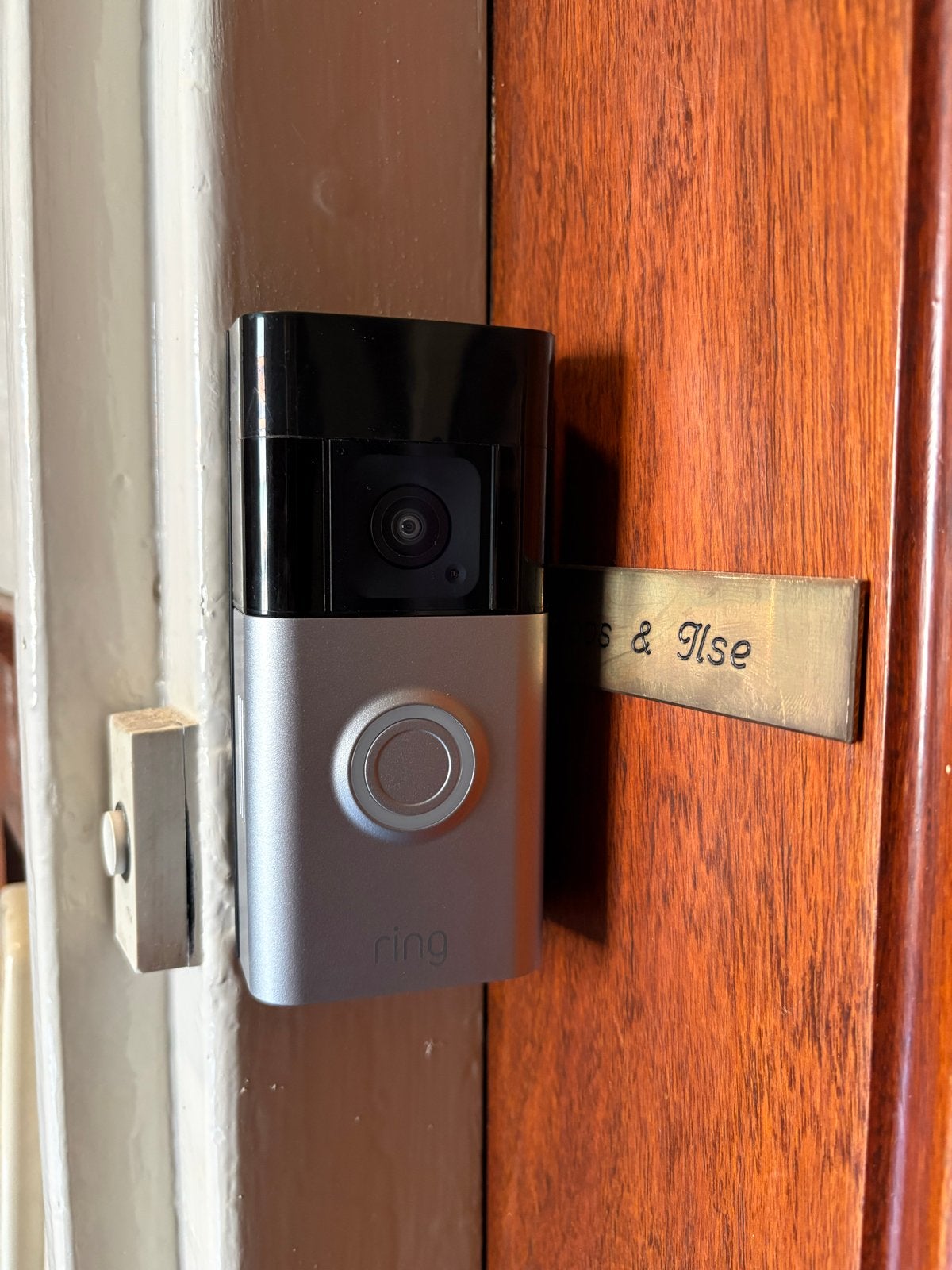 Ring Video Deurbel met Chime, Ophalen of Verzenden, Bewegingsdetectiesensor, Zo goed als nieuw, Draadloos