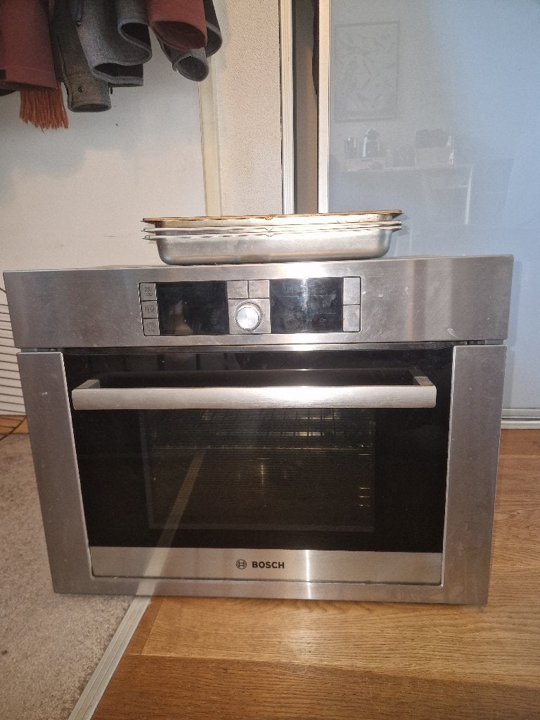 Bosch oven 60 breed x 45 hoog, Ophalen, 45 tot 50 cm, Gebruikt, Hete lucht
