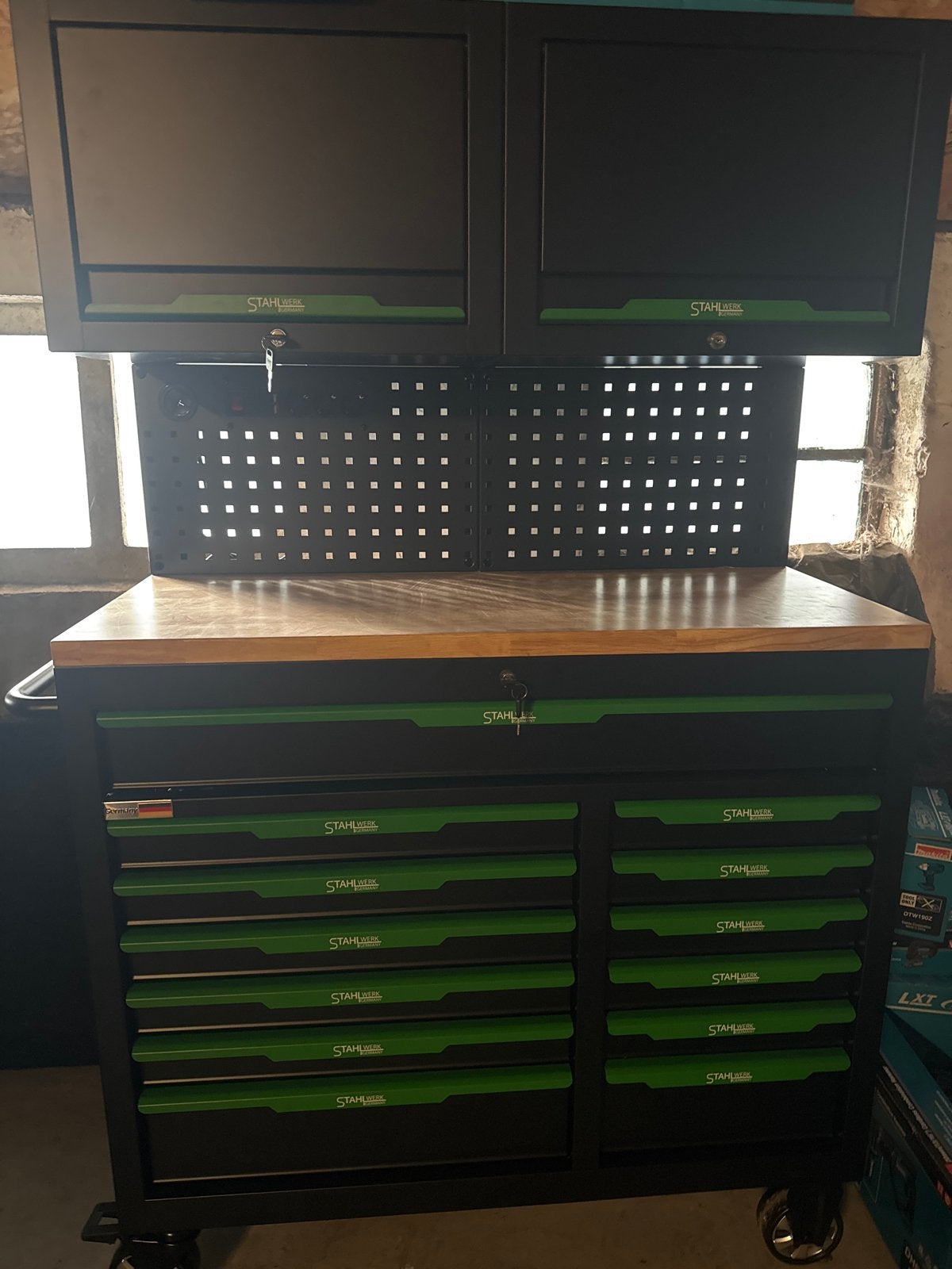 Stahlwerk Gereedschapswagen met Werkbank en Gereedschap, Ophalen of Verzenden, Zo goed als nieuw, Gereedschapsopslag, Overige merken