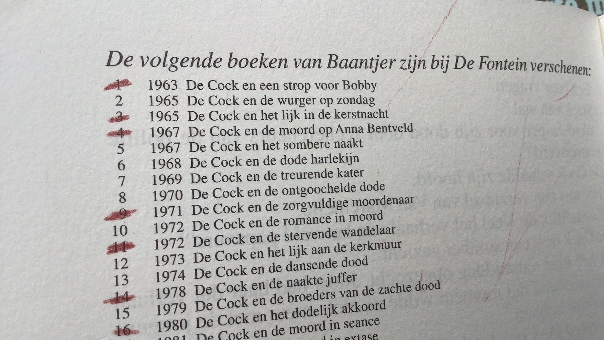 32 baantjer boeken diverse titels, Ophalen of Verzenden, Gelezen