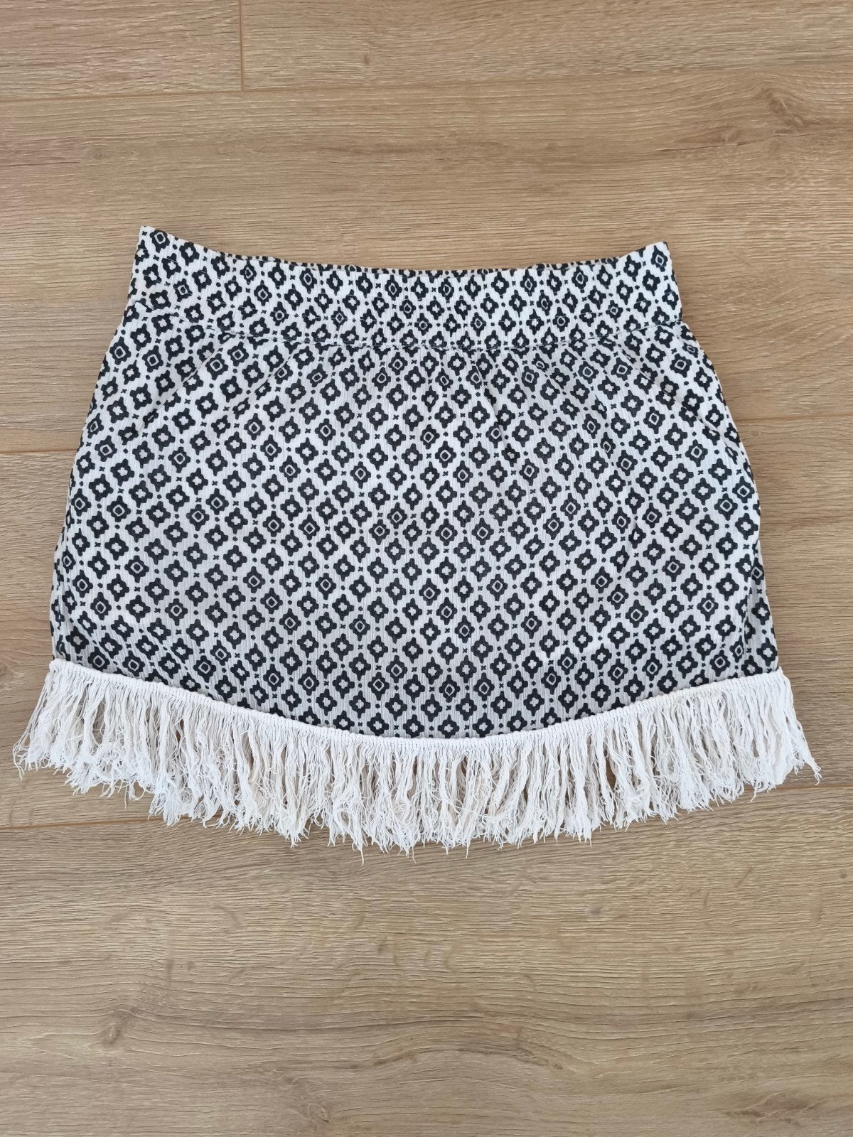 Costes - Katoen rokje zwart wit - mt xs, Verzenden, Wit, Costes, Maat 34 (XS) of kleiner