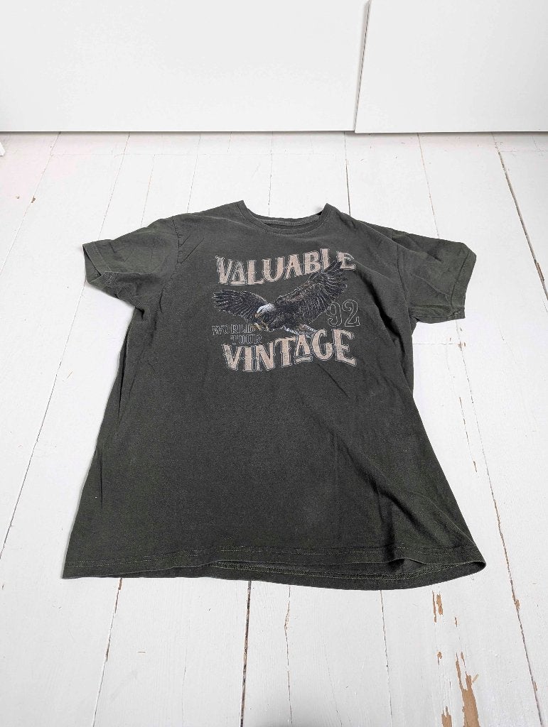 Donkergroen t-shirt met opdruk van Azuka, Maat 46/48 (XL) of groter, Ophalen of Verzenden, Zo goed als nieuw, Korte mouw