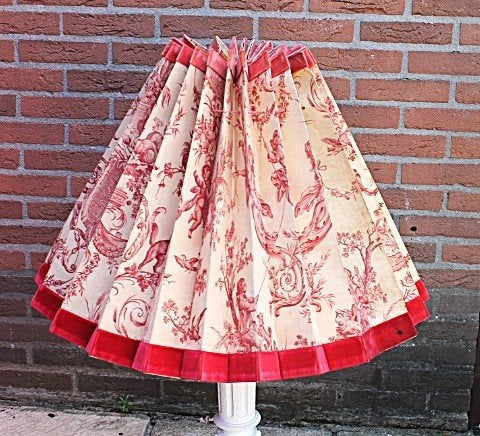 VINTAGE LAMPENKAP, Gebruikt, Verzenden, Rond, 45 cm