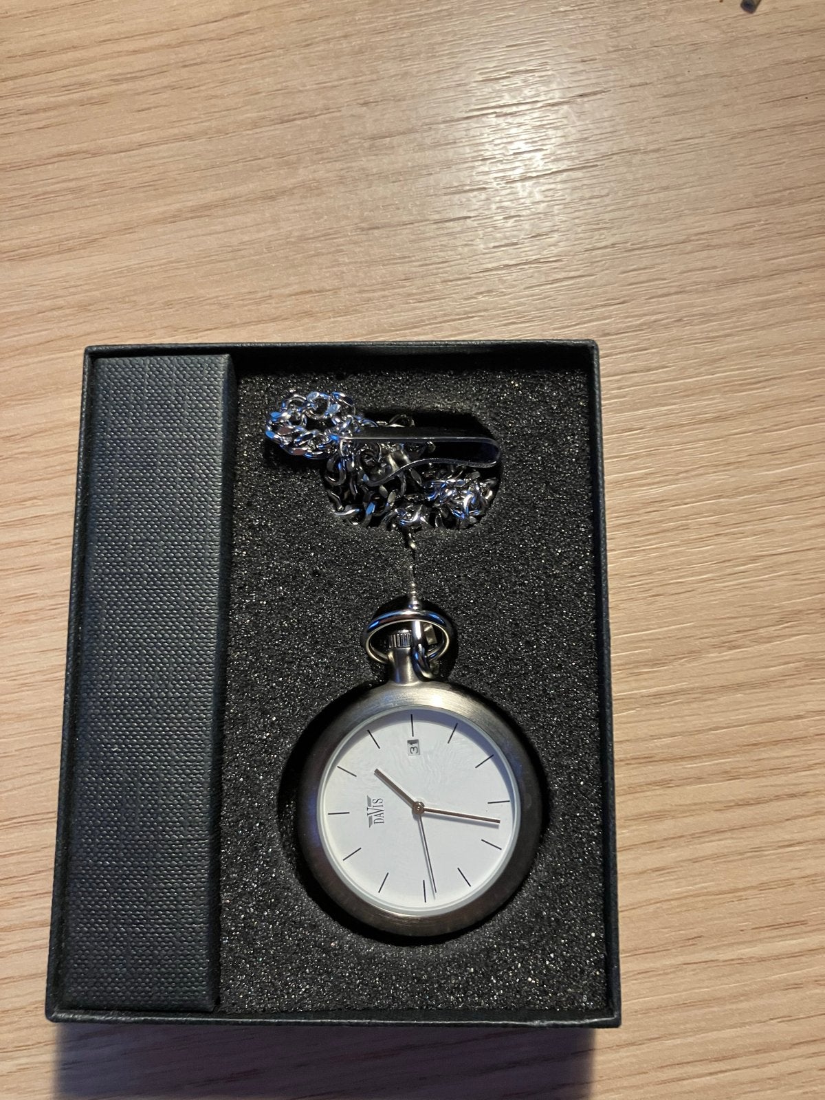 Davis zakhorloge, Overige merken, Zakhorloge, Staal, Met ketting